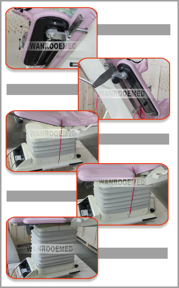 Hydraulic Gynecology Chair, Obstetrics Examination Table, Gynecological Chair, Electric Gynecological Chair, Examination Table With Lamp