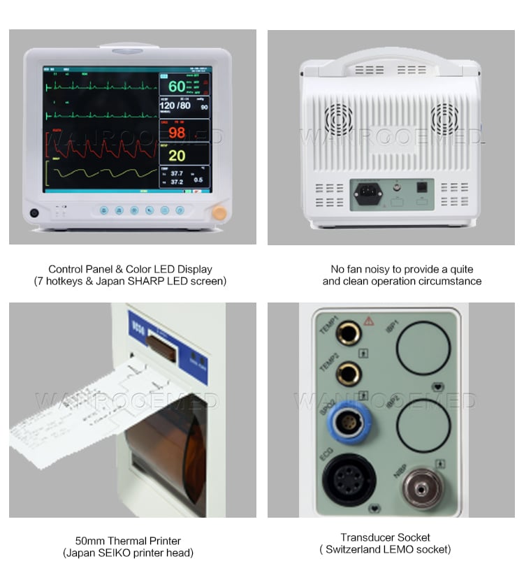 Patient Monitor, ICU Monitor, ICU Patient Monitor, Portable Monitor, Portable Patient Monitor
